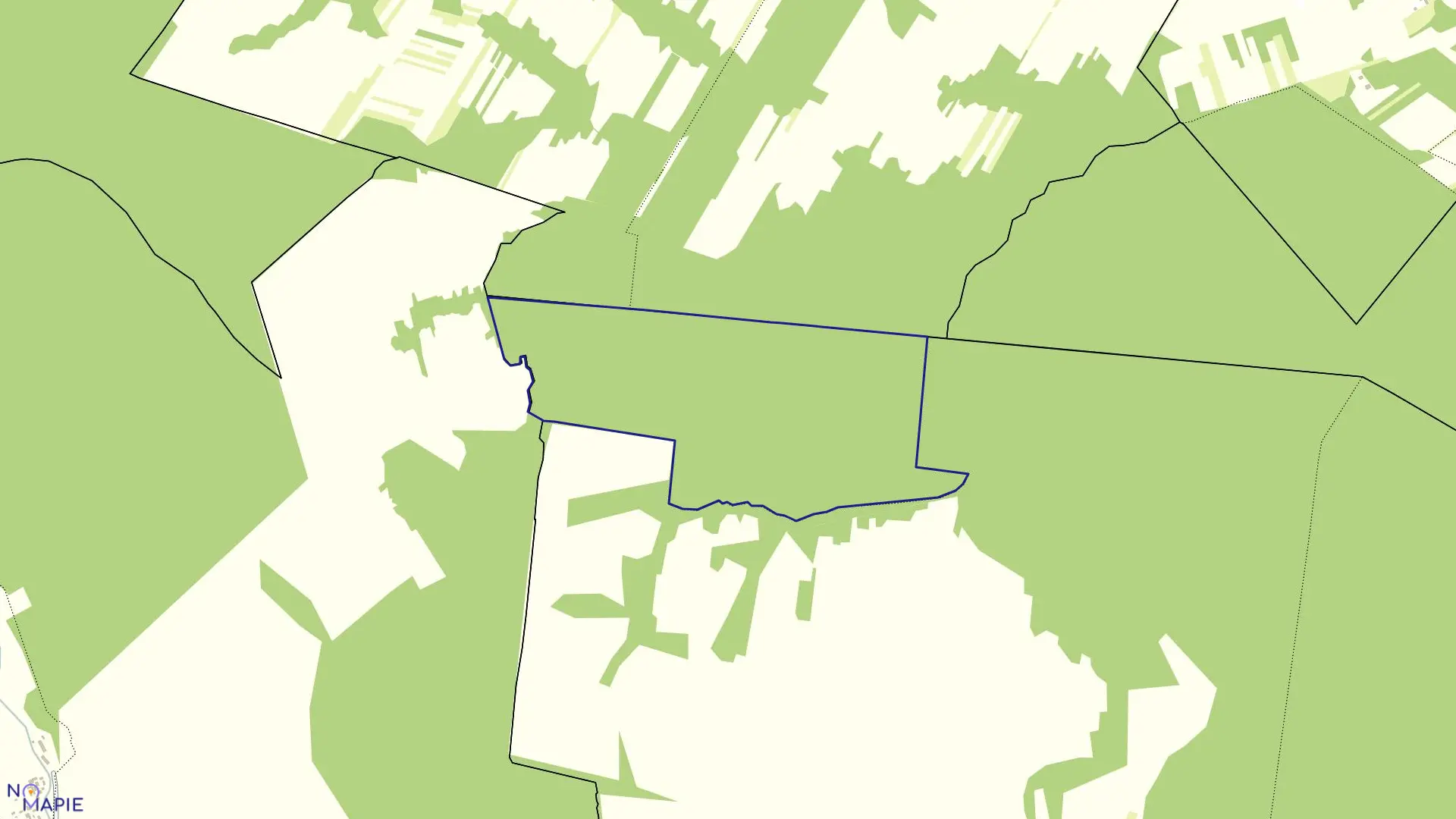 Mapa obrębu OTROCZ LASY w gminie Chrzanów